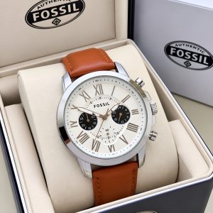 First Copy Fossil Grant Chronograph Working Blue Dial Men's Watch - View 1