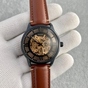 First Copy Fossil Townsman Open Skeleton Automatic Dial Men's Watch - View 1