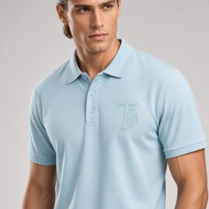 First Copy Hugo Boss Current Store Article Full Sleeve Cotton Polo T-Shirt - View 1