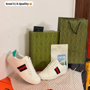 First Copy Gucci Ace White Sneakers Pair Front