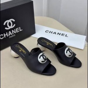 First Copy Chanel Ball Heel Pumps Front