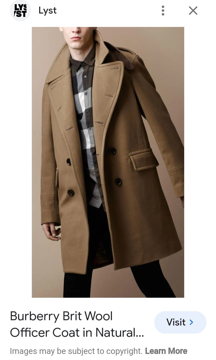 First Copy Burberry Long Coat
