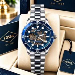 First Copy Fossil Automatic Ring Rutate Havi Chain Brace