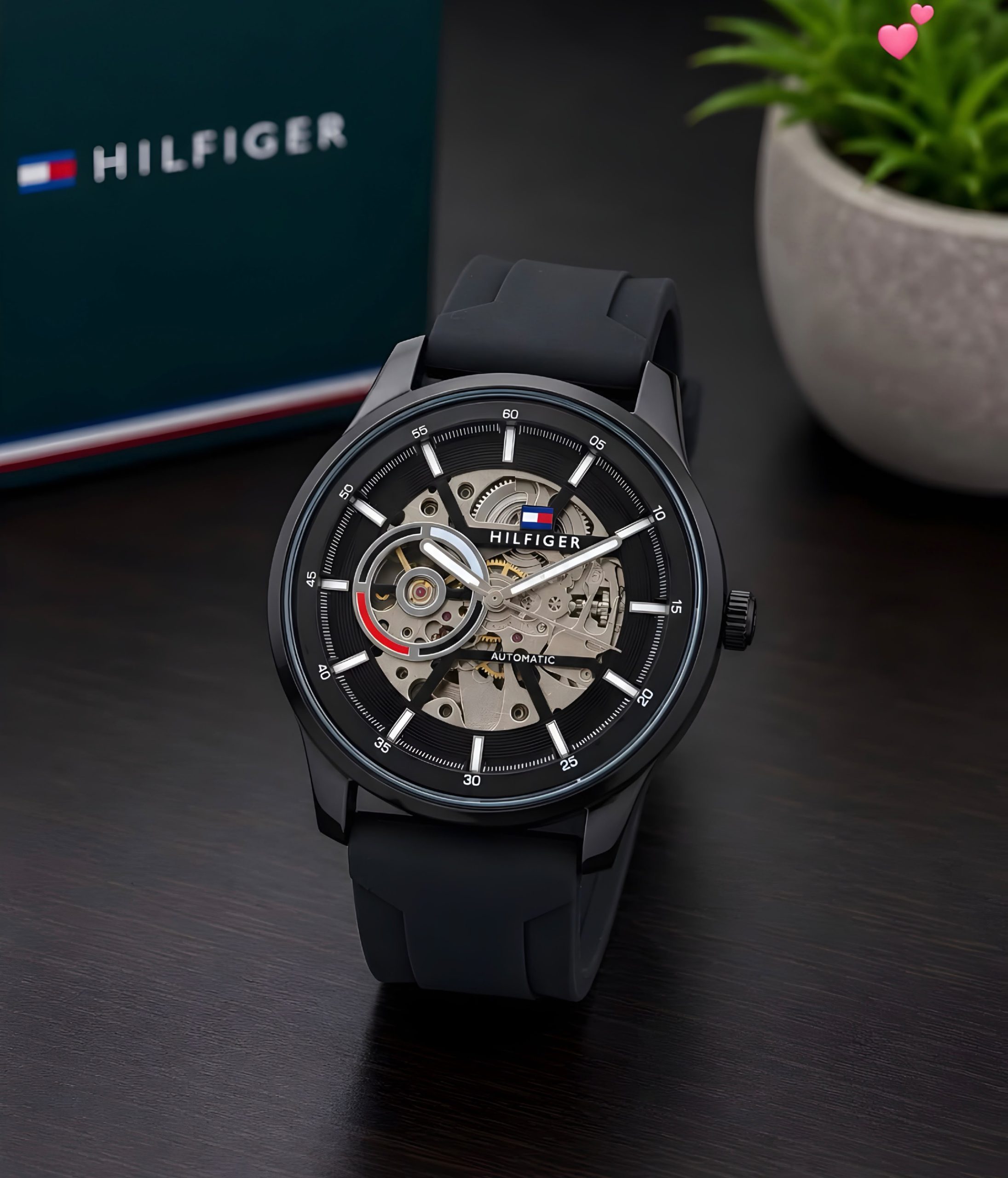 First Copy Tommy Hilfiger Skeleton Automatic