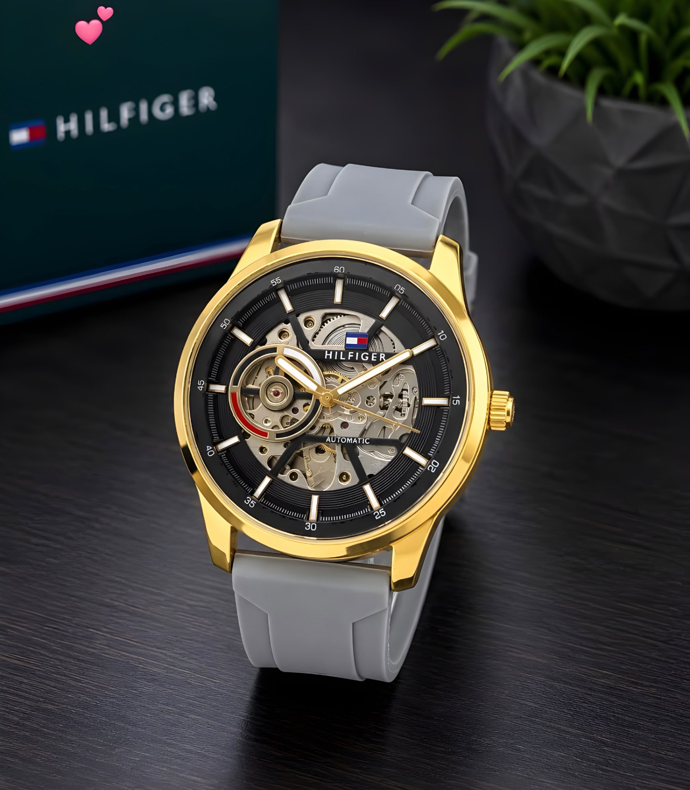 First Copy Tommy Hilfiger Skeleton Automatic