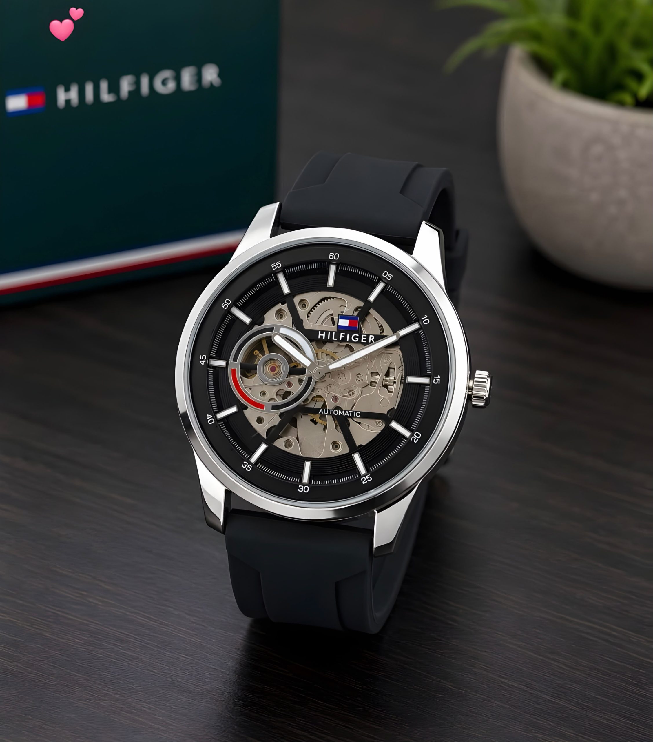 First Copy Tommy Hilfiger Skeleton Automatic