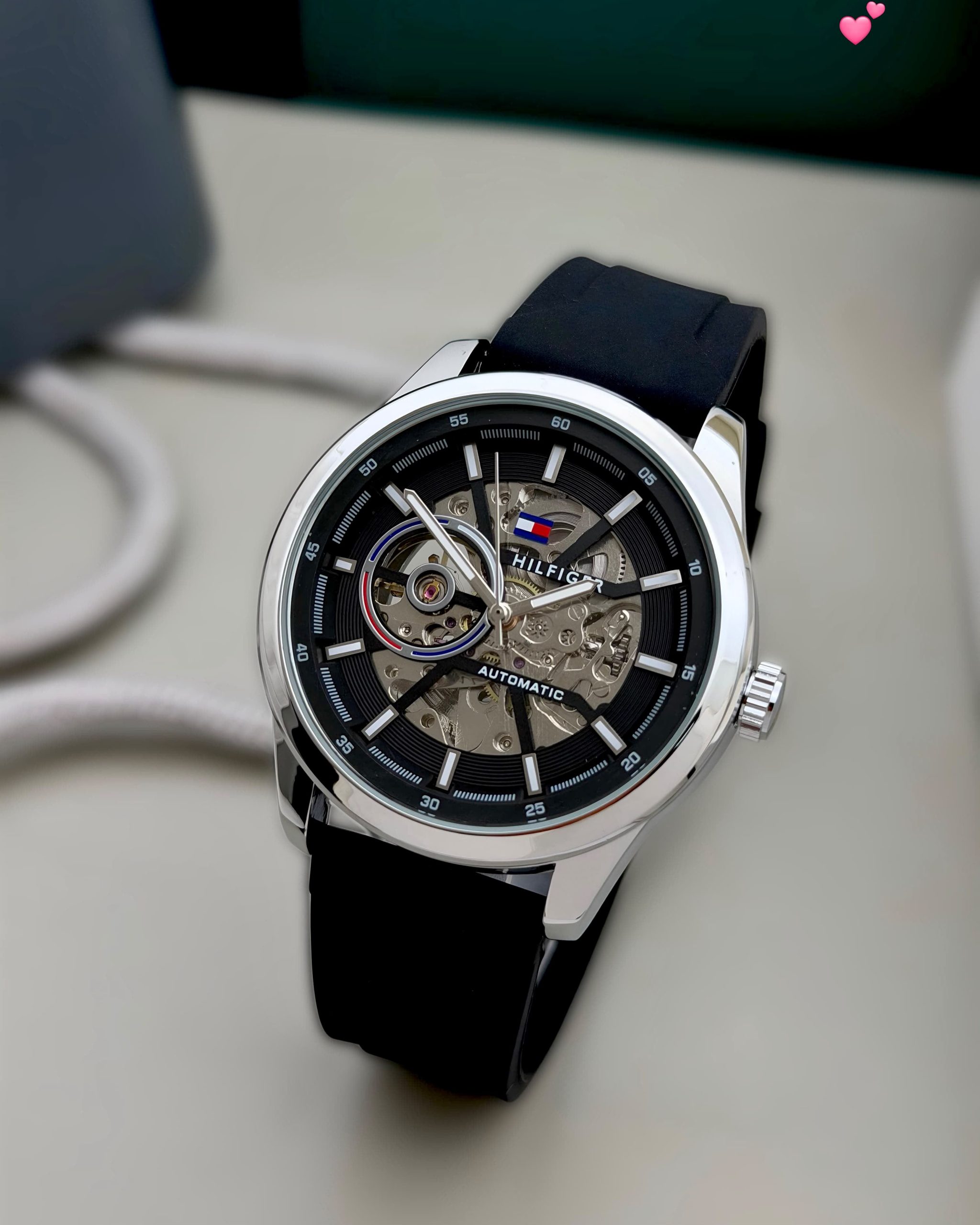 First Copy Tommy Hilfiger Skeleton Automatic