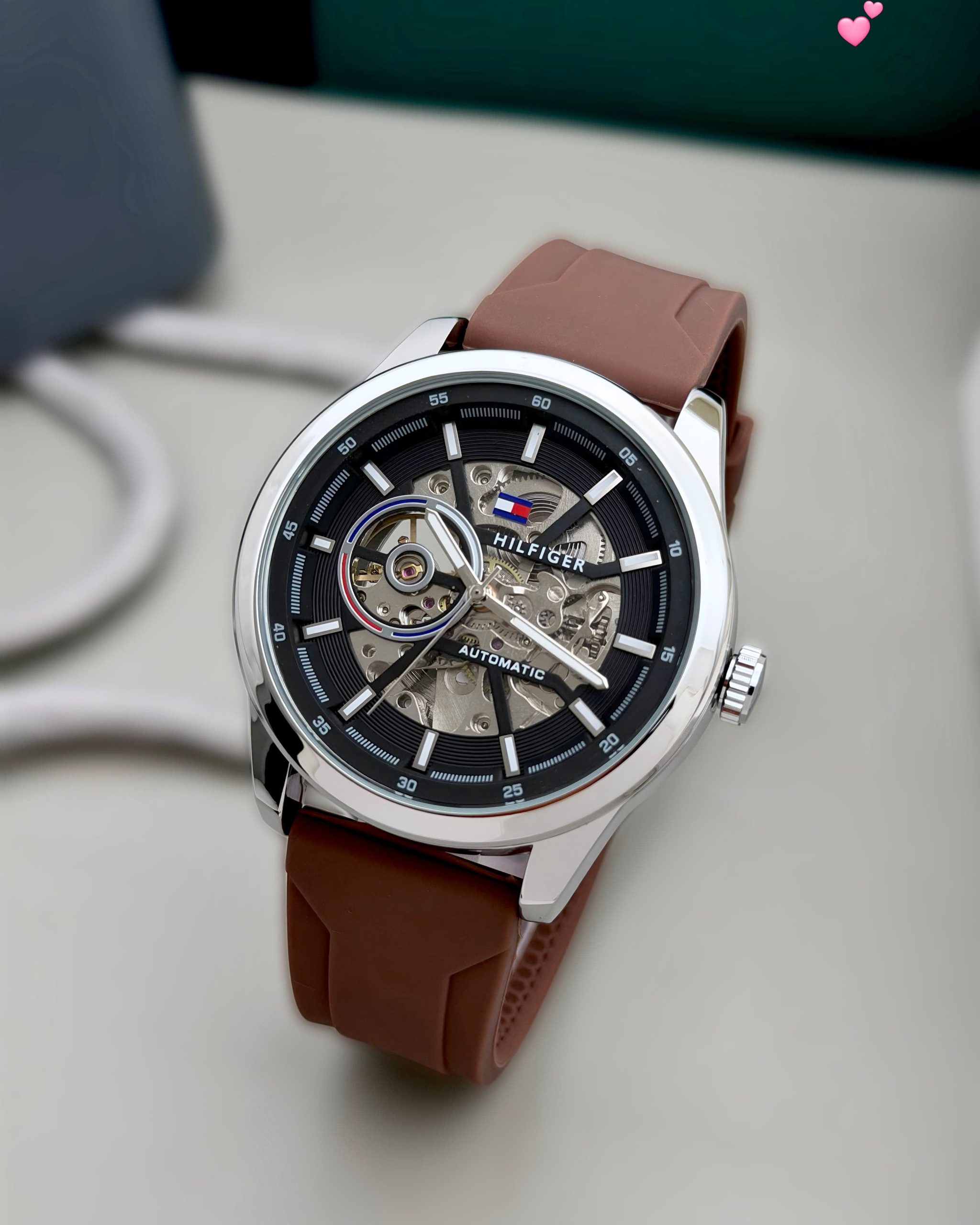 First Copy Tommy Hilfiger Skeleton Automatic