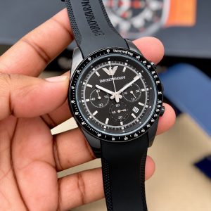 First Copy Emporio Armani With Black Styling Rubber Strap