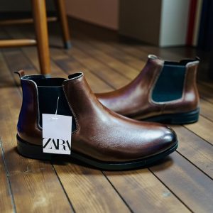 First Copy Zara Suede Chelsea Boots