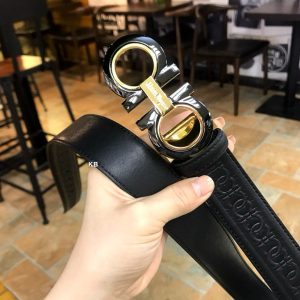 First Copy Salvatore Ferragamo Initial Leather Belt