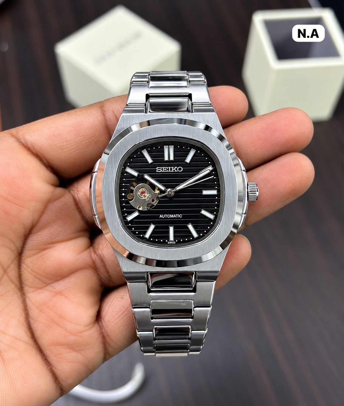 First Copy Seiko Automatic Gold Tone Elegant White Dial
