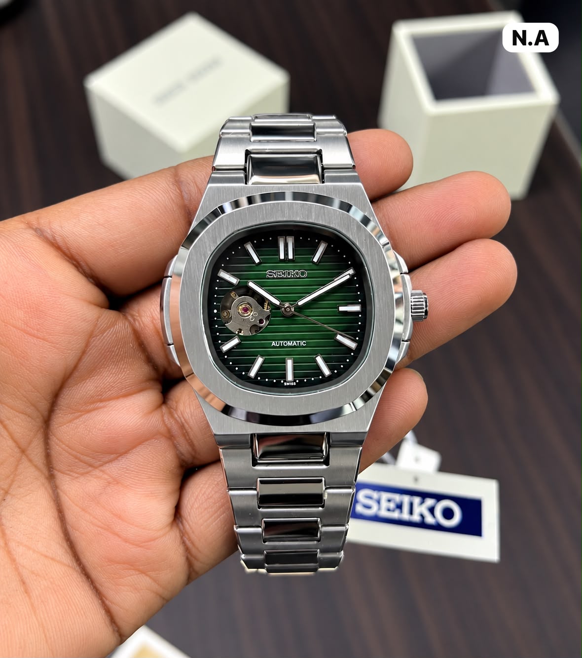 First Copy Seiko Automatic Gold Tone Elegant White Dial