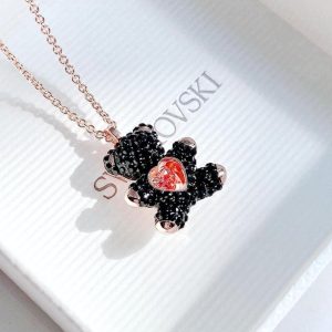 First Copy Swarovski Teddy Pendant Bear Black