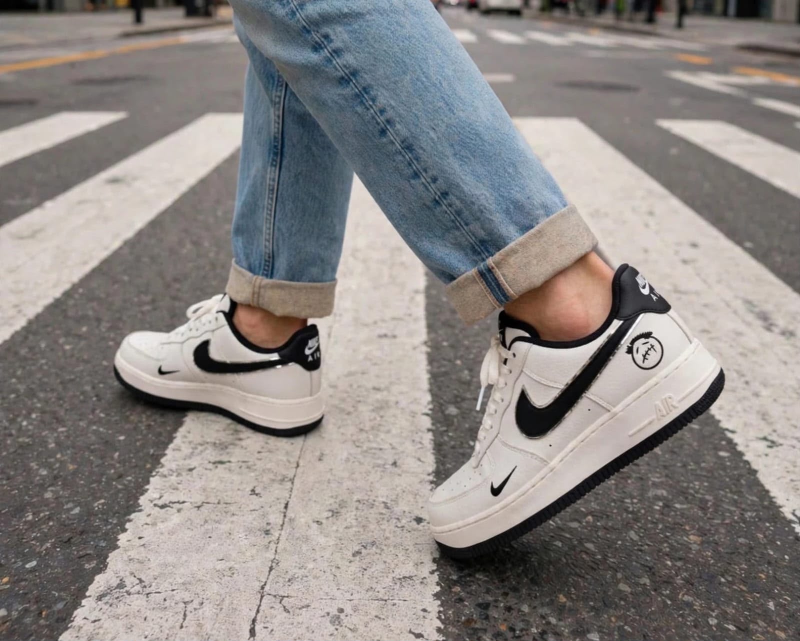 First Copy Prada-Italy Grey White Sneaker