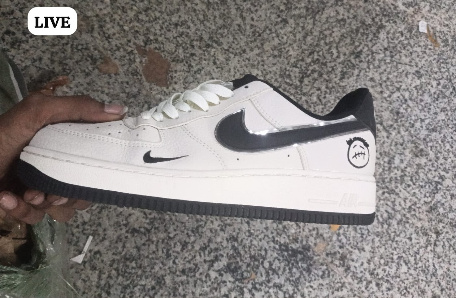 First Copy Prada-Italy Grey White Sneaker