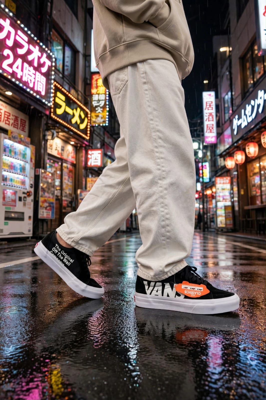 First Copy Vans Old Skool Sk8 Og Black White