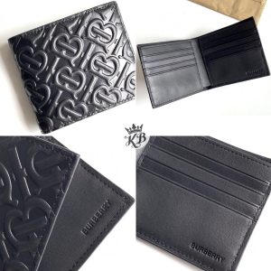 First Copy Burberry Tb Initial Leather Monogram Print Bifold