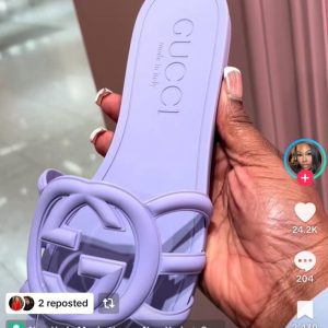 First Copy Gucci Women Interlocking Slide Sandal