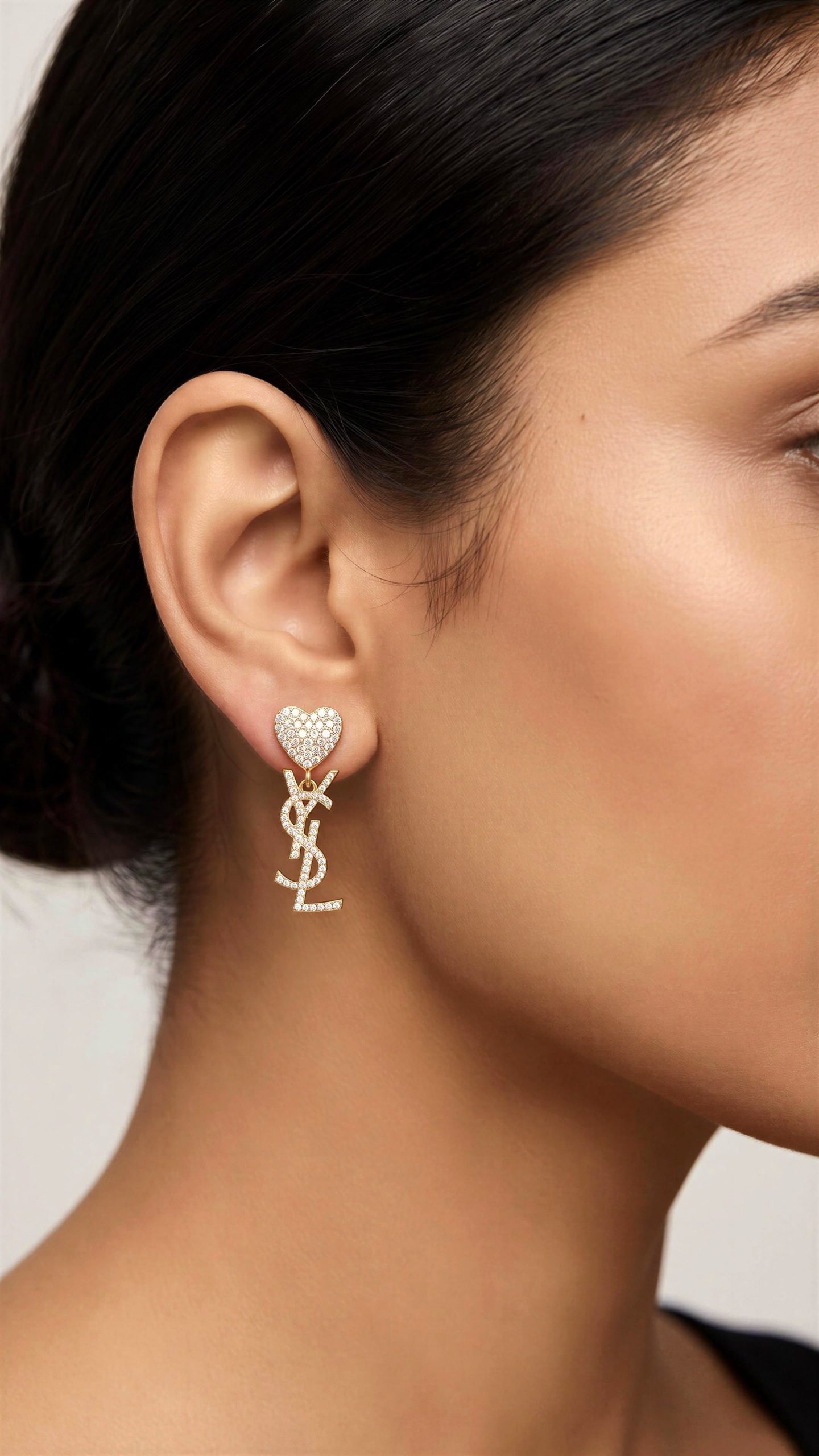 First Copy YSL Earrings with OG Brand Box Packaging