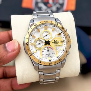 First Copy Casio Edifice Chronograph Working Stainless Steel Men's Watch view 1