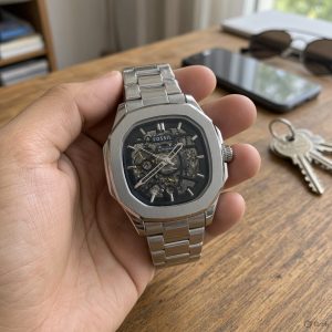 First Copy Seiko Automatic Open Machinery Stainless Steel Men's Watch view 1