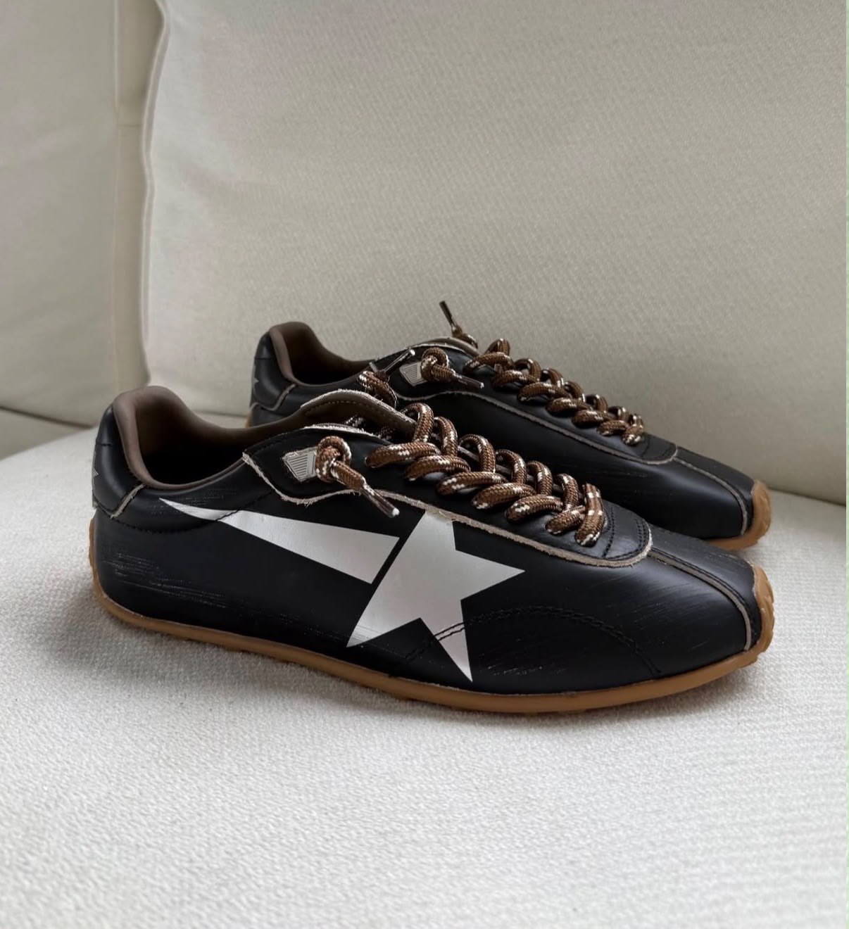 First Copy Golden Goose Ball Star Speed Black Leather Sneakers - View 4