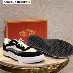First Copy Vans Wayvee Black White Pro Skate Shoes - View 1