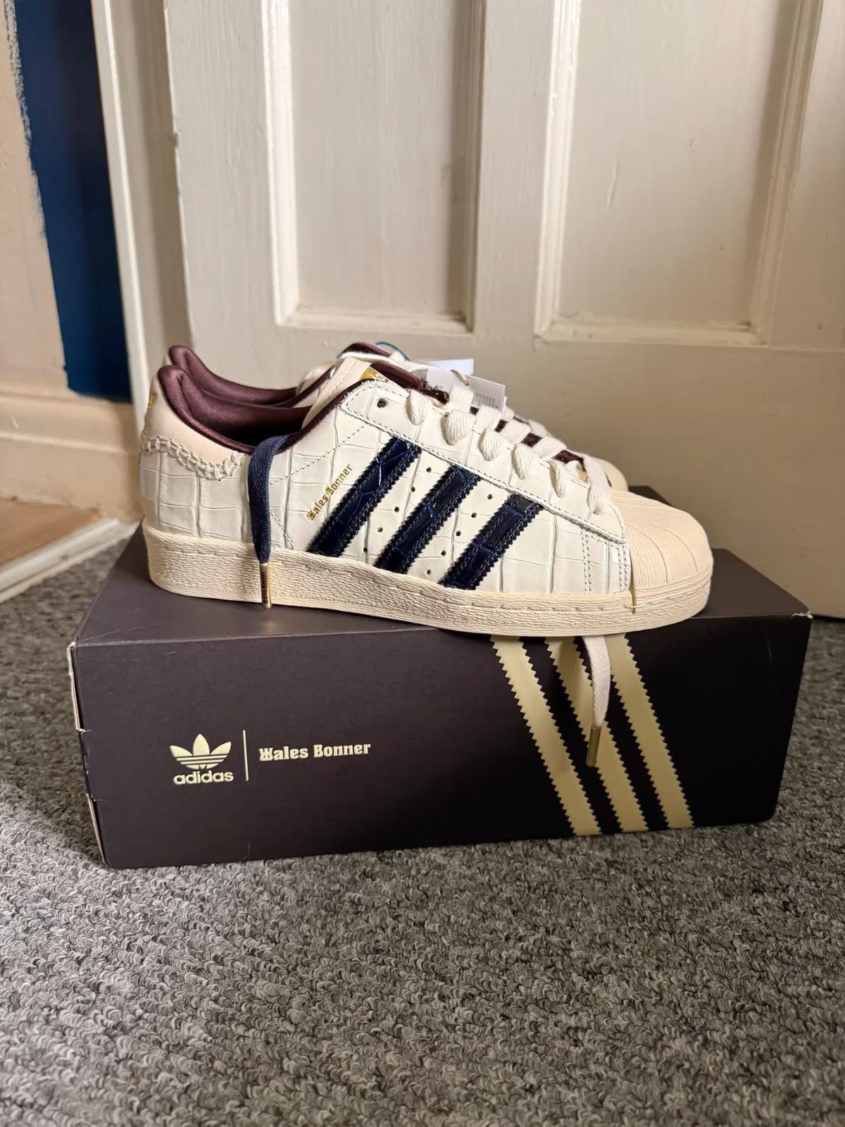 First Copy Adidas Originals Superstar Wales Bonner Edition Sneakers view 2
