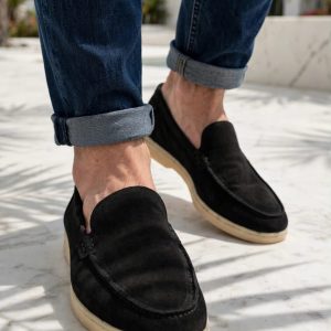 First Copy Loro Piana Summer Charms Genuine Leather Casual Loafers view 1