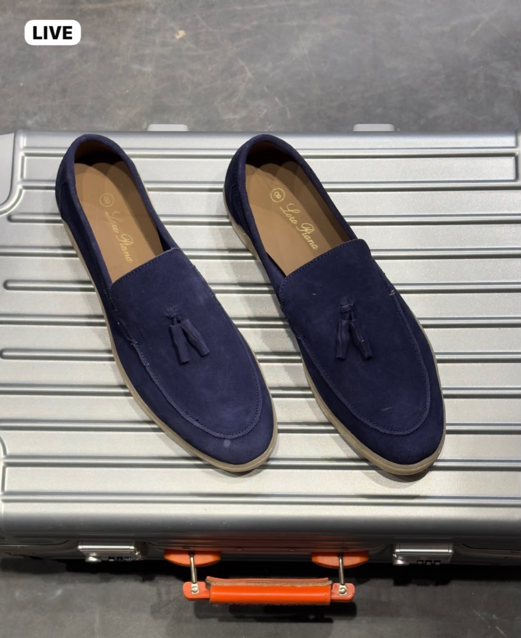 First Copy Loro Piana Summer Charms Genuine Leather Casual Loafers view 4