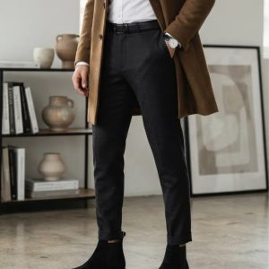 First Copy Zara Suede Chelsea Ankle Boots in Earthy Brown view 1