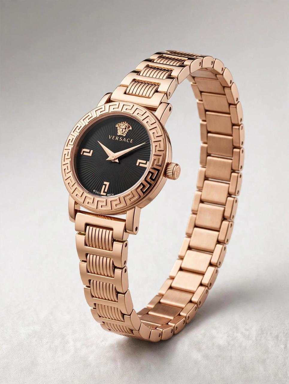 First Copy Michael Kors Classic Chrono Look Ladies Watch in Rose Gold view 1