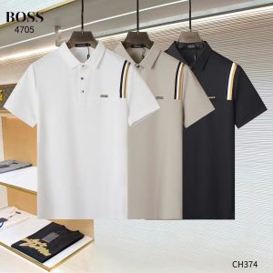 First Copy Hugo Boss High-End Store Collection Cotton Polo T-Shirt - View 1