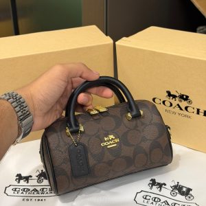 First Copy Coach Rowan Small Speedy Satchel Handbag with Box Set view 1
