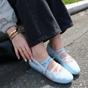 First Copy Puma x Pleasures Speedcat Mary Jane Ballet Flat Sneakers Sky Blue view 1